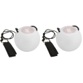 2 Pcs LED Poi Balls Glow Poi Balls LED Glow Toy Light Up Balls Strobe Spinning Ball For Children Adults. 