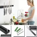 Magnetic Knife Holder- 38 Cm Wall Mount Magnetic Knife Holder Bar with Strong Magnetic Strip for Holding Knife, Scissor, Kitchen Tools, Garage Magnet (Black). 