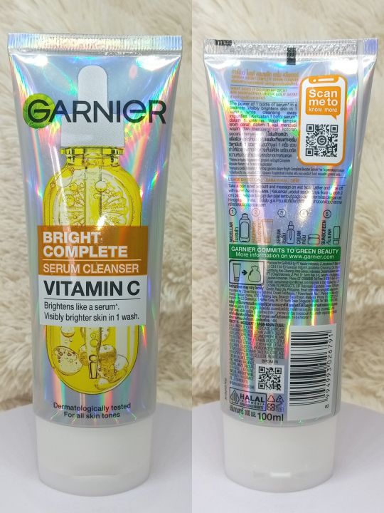 Garnier Bright Complete Vitamin C Serum Cleanser 100ml