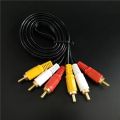 1.5m 3 RCA Male to 3 RCA Male Composite Audio Video AV Cable Plug 3X RCA  Av To Av Composite Audio Video. 
