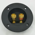 3 Pcs DIY Home Car Stereo 2-Way Speaker Box Terminal Binding Post Round Spring Cup Connectors Subwoofer Plugs (Black). 