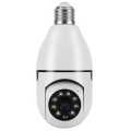 Wireless Wifi Panoramic Bulb Camera Household Indoor Surveillance Camera Two-Way Intercom Night Vision Home Security Webcam. 