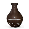 230ml Follower vase Humidifier Changing LED Light Aroma Diffuser Aromatherapy Wood Grain Car Aroma Diffusor for Bedroom Home Office. 
