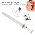 Inspection Tools Jewelry Bead Gem Holder Pick-Up Tool Diamond Gems 4 Prong Tweezer Catcher Grabber DIY Professional Jewelry Making Tool Jeweler. 
