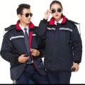 Non-Removable Outdoor Cold-Proof Work Clothes Cotton-Padded Coat Men's Winter Thickened Labor Protection Clothing Jacket Warm Work Clothing Cotton-Padded Coat. 