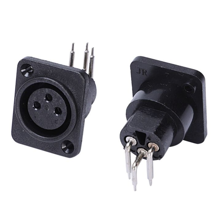 20%20Pcs%20Black%20XLR%20Connector:%2010%20Pcs%20Male%20Plug%20Straight%20Terminal%20Panel%20Mounted%20Connector%20&%2010%20Pcs%203%20Pin%20Female%20Jack%20Panel%20Mount%20Chassis%20PCB%20Socket%20Connector%20-%20Image%205