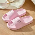 【WEJA】Women Summer EVA Slippers Indoor Home Bath Non Slip Soft Wide Comfort Couple Slippers Unisex Outdoor Beach Flip Flops Men Slides. 