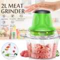 Green Mini Multifunctional Meat Grinder. 