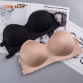 Women Strapless Invisible Basic Bras-Women Breathable Seamless No Wire Casual Bras-Breathable Push Up Bra. 