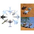 8 Pieces Pack Assembly Airplane Model Static Airforce Fighter Air Plane. 