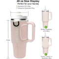 Water Bottle Carrier Bag Compatible with 40oz Tumbler with Handle, Water Bottle Holder with Adjustable Shoulder Strap. 