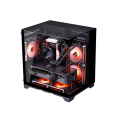 PC Case Sea View Room Gaming Computer Desktop M-ATX Motherboard Double-Sided Tempered Glass PC Gamer Cabinet. 