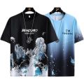 Short Sleeve T T-shirt Men's Fashion Brand Summer National Fashion New Half Sleeve Men's Ice Silk T-shirt Loose Teen All-Matching Top. 