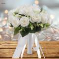 Wedding Bouquet Wedding Bridal Bouquet Elegant Centerpiece Bridal Bouquet Artificial Flowers for Church, Bridal Shower Wedding Ceremony Decor. 