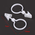 10Pcs Plastic Curtain Buckle Clip White Curtain Tie Buckles Diy Curtain Accessories Home Supplies. 