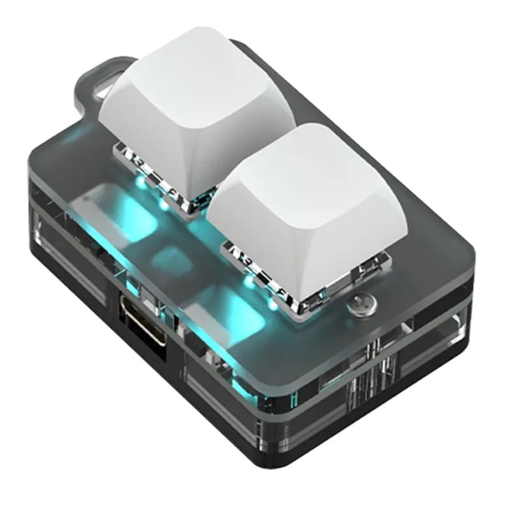 Two Key Device Bluetooth Mini 2 Key Keypad Copy Paste Hot Swap Games One Key Password ...