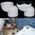 Multi-sizes 110mm Toilet Shifter Pipe Offset Design PVC Plastic Offset Flange Adapter Flange Shifter Extension Adapter Plumbing Drainage Adapter Drainage Systems. 