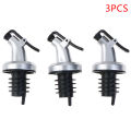 3pcs Stainless Steel  Bottle Stopper Liquor Bottle Pourer Stopper Dispenser. 