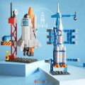 Domibro Mini NASA Space Shuttle 3D Model Building Blocks Educational Toys for KIds 6 Years Old Mainan kanak-kanak. 