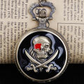 【Innovative design】Pocket Watch With Chain Pirate Horror Steampunk for Men Women Pendant. 