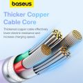 Baseus 100W USB A To USB Type C Cable Charger 6A Qualcomm 3.0 QC Quick Charge Fast Charging 480 Gbps Data Transfer USBC USB-C TypeC Type-C Nylon Braid for Samsung S23 Huawei Realme Xiaomi Google Pixel Laptop Smartphone Tablet Android. 