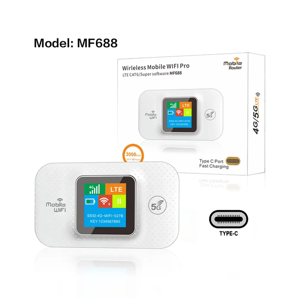 5G Mobile Wi-Fi Poket Router MF-688 4G Mobile WiFi Router Hotspot Type ...