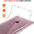 For Sony Xperia XZ2 Back Cover Shockproof Transparent Soft TPU Silicone Protector Phone Case with Shock Absorption Bumper Corners. 
