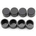 Steel Pipe End Cover Caps Rubber Round Caps Foot Cover Silicone Female Cap Round Tube Insert Stoppers Black/White 3mm-78.5mm. 