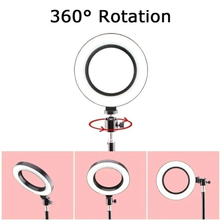 10%20inch%20selfie%20Ring%20Light%20With%207ft%20Stand%20Tripod%20For%20YouTube,%20Online%20Classes,%20TikTok%20&%20Photography%20-%20Image%205