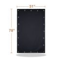 2X Temporary Blackout Blind Curtain For Window Sucker Shade Drape Insulated Noise Reducing Panels For Storage Room. 