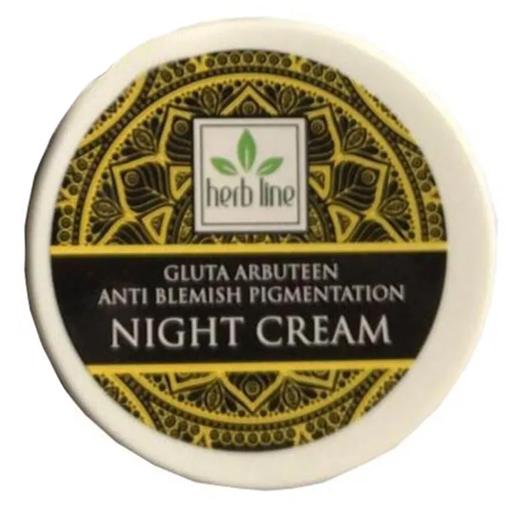 Herb Line Gluta Arbuteen Anti Blemish Pigmentation Night Cream 50G ( Herbline )