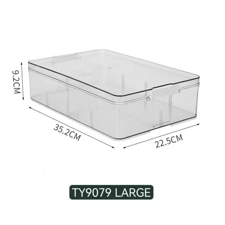 fridge%20stackable%20organizer%20bin%20set%20transparent%20ref%20food%20storage%20container%20with%20lid%20and%20handle%20-%20Image%202