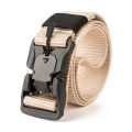 [New] New magnetic buckle tactical belt male multifunctional nylon outdoor training pants belt. 