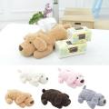 Large Size Elastic Band Tissue Box Cover Cute Plush Teddy Dog Shape Paper Cartoon Dog Shape Car Napkin Holder Case. 