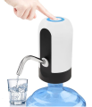 Water Dispenser for Gallon Bottle – Portable Electric Water Pump with USB Charging, White Automatic Drinking Water Pump for Home, Office, Travel, and Kitchen Use. 