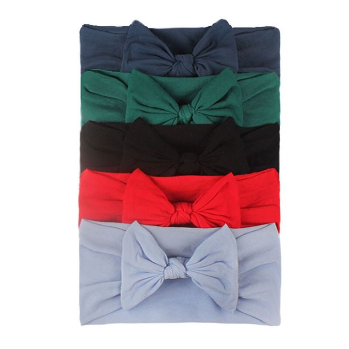 %E3%80%90Quality%E3%80%91%205Pcs/Set%20Newborn%20Baby%20Hair%20Accessories%20Solid%20Color%20Nylon%20Elastic%20Bows%20Knotted%20Baby%20Headband%20Girls%20Turban%20Girl%20Headbands%20-%20Image%204
