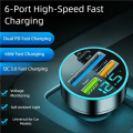 250W PD + 0C3.0 Fast Car Charger | Multi USB Ports | LED Display | Metal Car Adapter | Fast Charging Sri Lanka. 