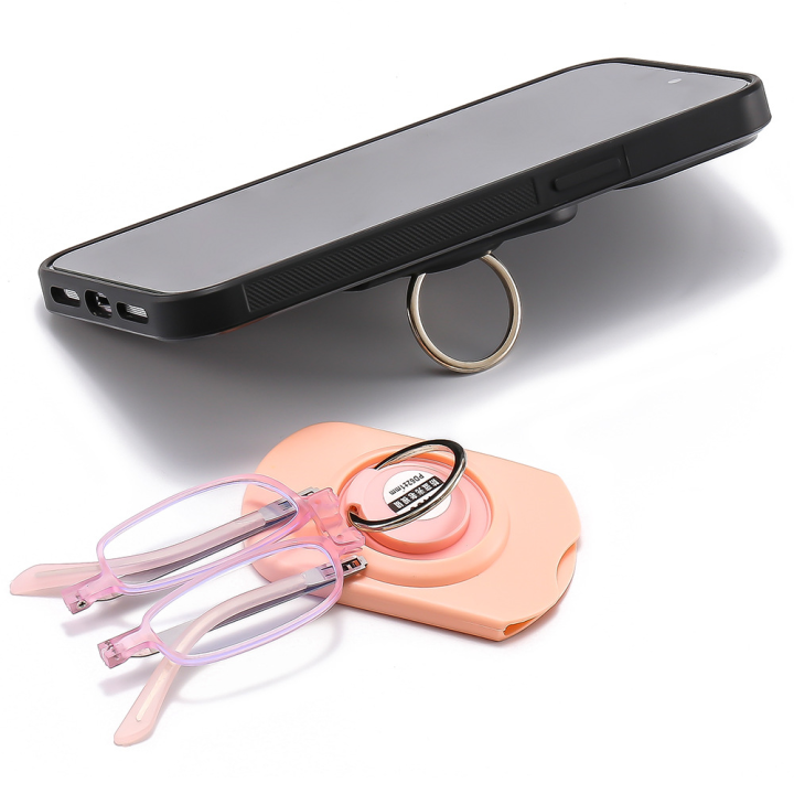 Adjustable Folding Reading Glasses Non-prescription Convenient Compact Foldable Readers Stylish Durable Lightweight Portable Mini Eyewear for Office Reading Travel Outdoor activities Elderly