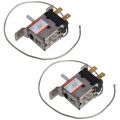 2X WPF22A 2Pin Refrigerator Refrigeration Thermostat w 30cm Metal Cord. 