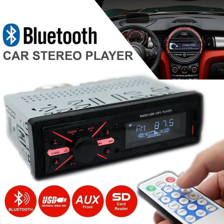 Car MP3 Bluetooth Double USB FM Radio Single Din Setup Player With Phone Charger & Remote Control Modal: 950
