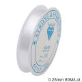0.25-0.8mm Flat Wheel Fishing Line Clear Non-elastic Crystal Wire Beading Cord DIY Jewelry Making. 