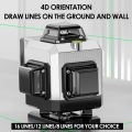 Laser Level 3D 4D 16 Line Powerful Green Light Self Leveling 360° Horizontal Vertical Lazer Level Meter Measure Tool. 