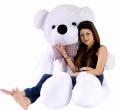 6 Feet Giant Big Size Teddy Bear - White Color. 