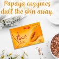 Silka Whitening 100% Original Herbal Soap Orange Papaya Enzyme Enriched with Vitamin E 135g. 