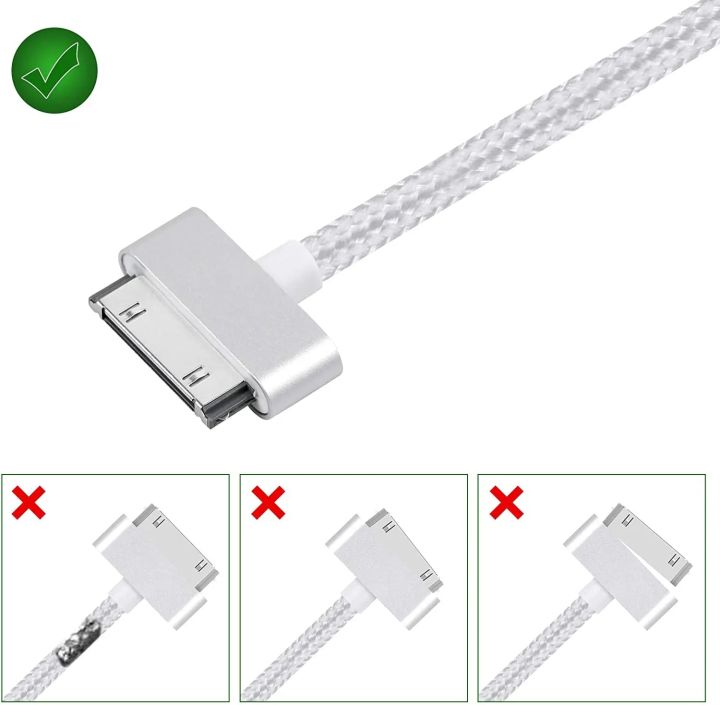 1m 2m 3m Braided USB Data Charger Cable for iPhone 4S 4 S 3GS iPad 1 2 3 iPod Nano iTouch Fast Charging Data Sync Cable Cord