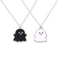 Ghost Pendant Necklaces for Women Men Best Friends Cute Lovely Ghost Couple Necklace Fashion Jewelry. 
