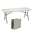 STAPLES FOLDING TABLE Heavy Duty Plastic Table Indoor Outdoor Dining Picnic Portable Fold Up Table Party Utility Camping Foldable Table. 