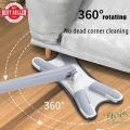 X-type Flat Floor Mop With Replace Cloth Heads 360 Degree Squeeze Mop Hand-free Wash Household Lazy Mop Home Cleaning Tool. 