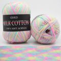 130m Cotton Knitting Yarn Crochet Yarn For Knitting Wool Yarn Warm Chunky-Yarn For Kids Hand Knitted Yarn for Blanket Sweater. 