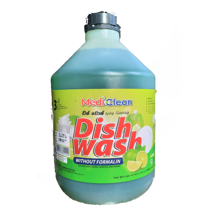 MediClean Lemon Dish Washing Liquid - 4L